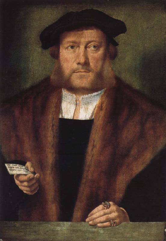 Barthel Bruyn the Elder Portrait of a Gentleman oil painting image
